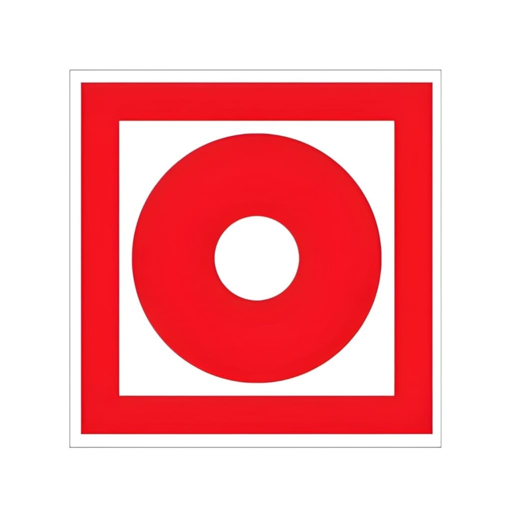 Kit c/ 2  Placas De Sinalização Bomba De Incêndio Fotoluminescente E3