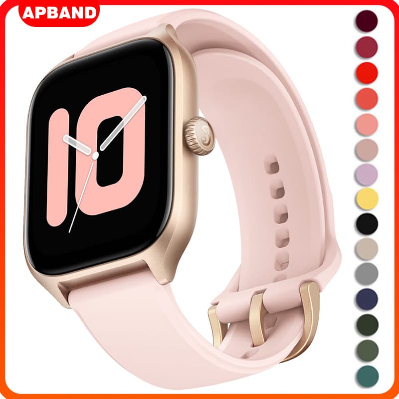 Pulseira Silicone 20mm 22mm Para Smartwatch Amazfit Bip 6 5/3 Pro U Pro/GTR MINI GTS 5 4/3 /Samsung Galaxy FE 7 6 5 4