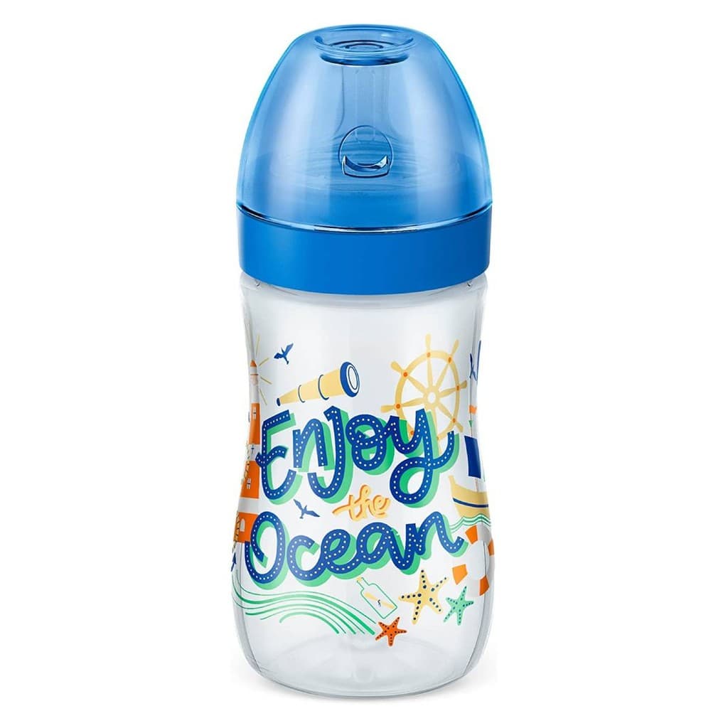 Mamadeira Super Evolution Divertida 6m+ 300ml Azul - Lillo