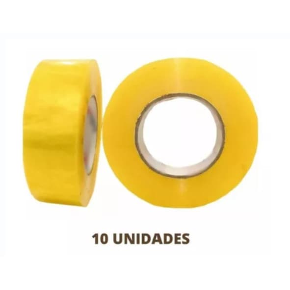 Fita Adesiva Kit Com 10 Rolos com 300m cada Transparente Durex Importado