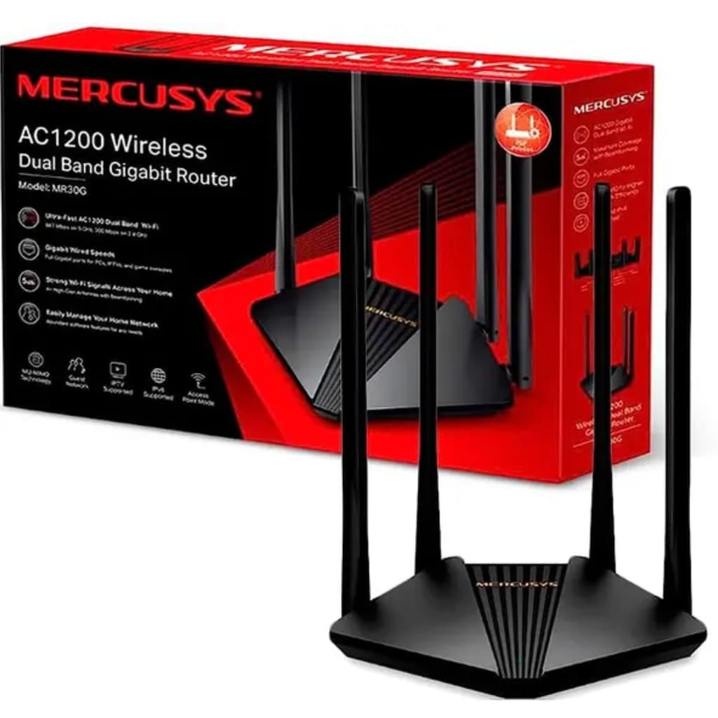 ROTEADOR AC1200 TP-LINK MERCUSYS - MODELO MR30G	