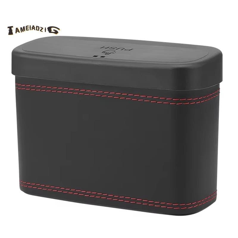 🔥Lixeira De Carro-Veículo Suspensa , Tipo Prensagem Quadrada , Caixa De Armazenamento Automático , Plástico