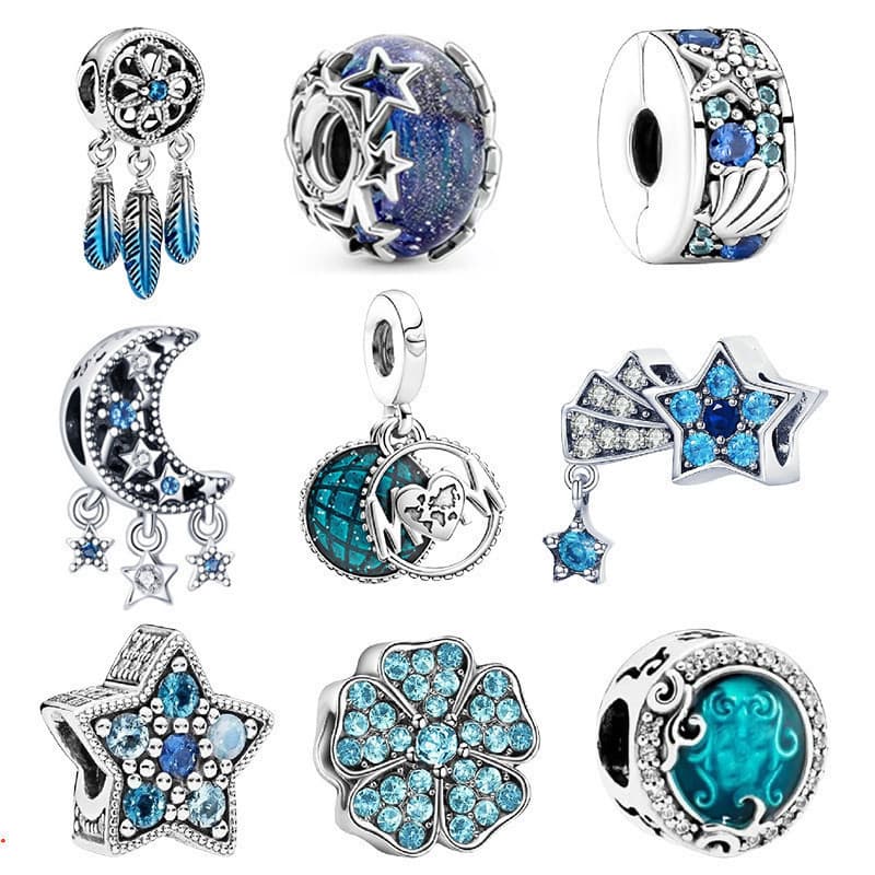 Berloques de Prata 925 Charme Firefly Brilhante Na Lâmpada Fluorescência Pulseira Pingente Bijuteria