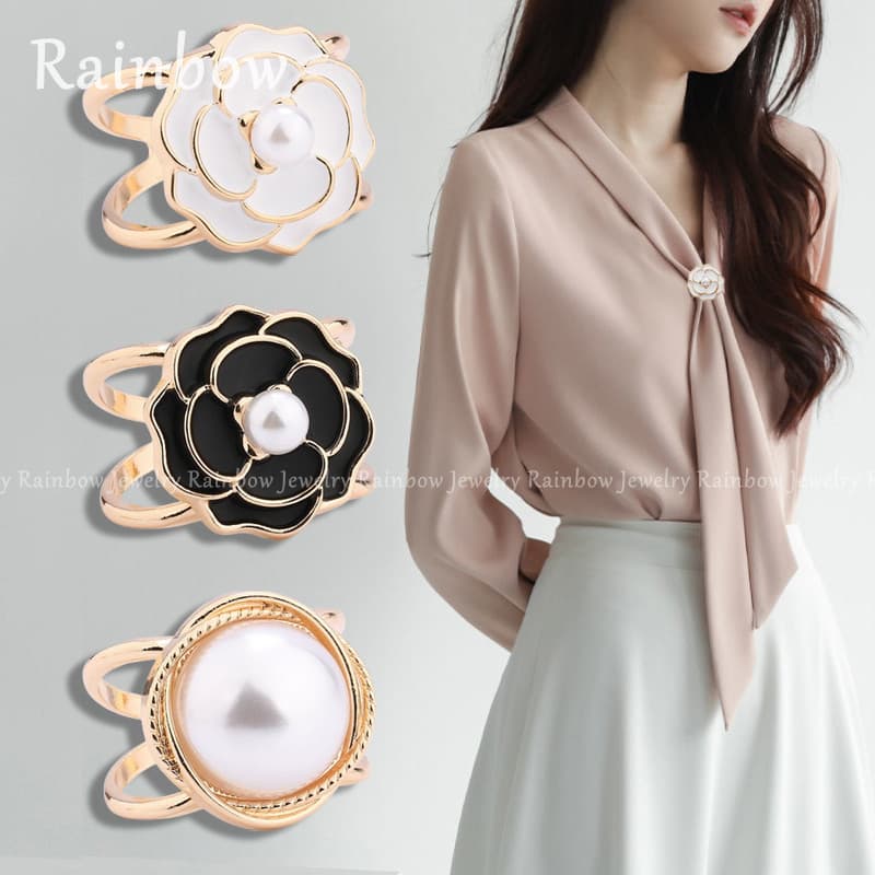 Nova Camélia Fivela De Lenço De Seda Com Camisa Casaco Quadrado Pequeno Multi Funcional