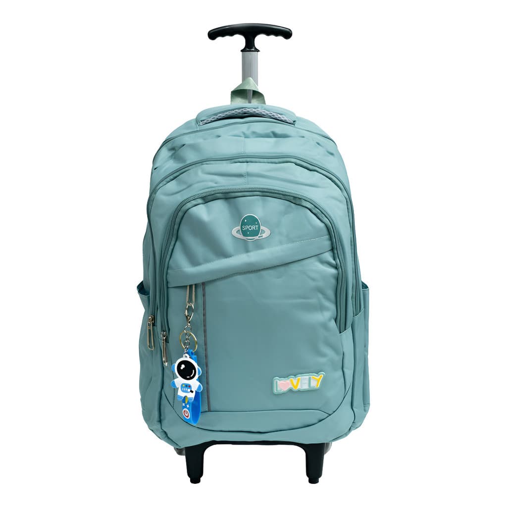 Kit Mochila Escolar Juvenil Menino/a Com Rodinhas