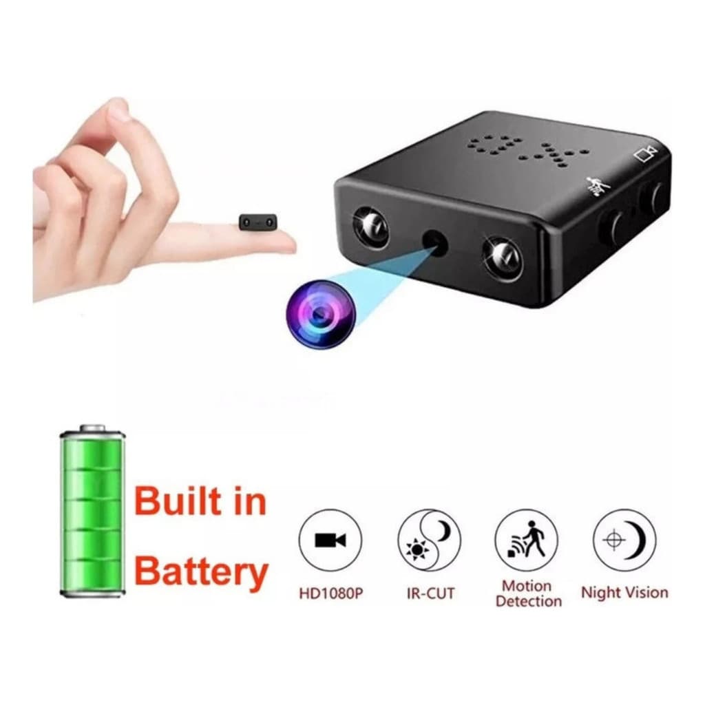 Mini Câmera De Segurança Oculta Wi-fi 1080p Hd com visão noturna em Fio Vigilância e Segurança