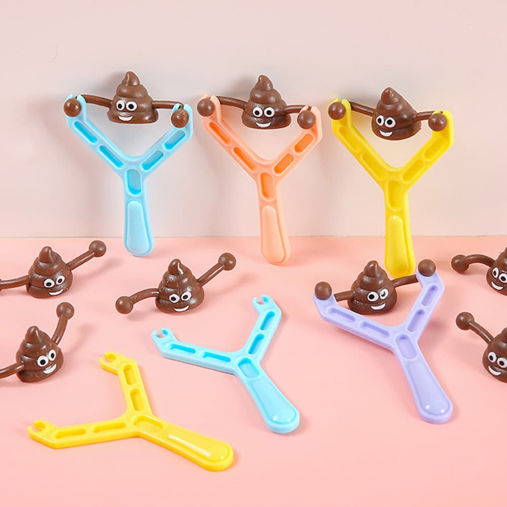 Estilingue De Cocô Criativo Engraçado Adereços De Brincadeira Brinquedo De Catapulta De Alívio De Estresse Interno E Ext