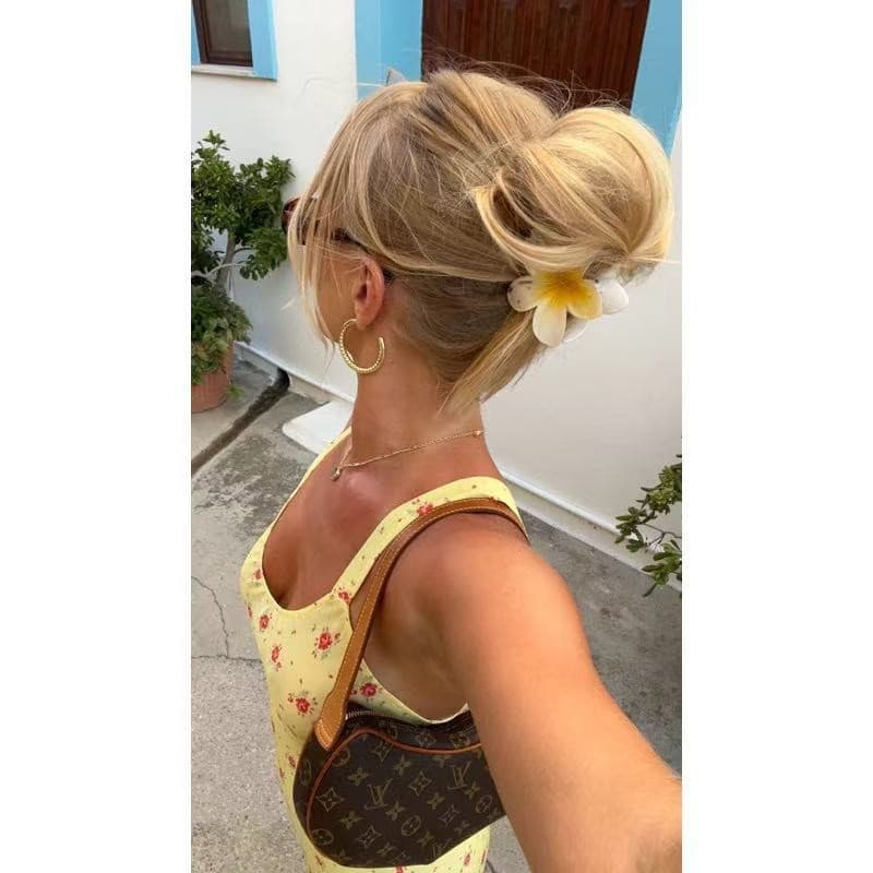 Kits Ate 12 Peças Presilha Grampo Piranha De Cabelo Flor De Feriado De Praia Barrettes