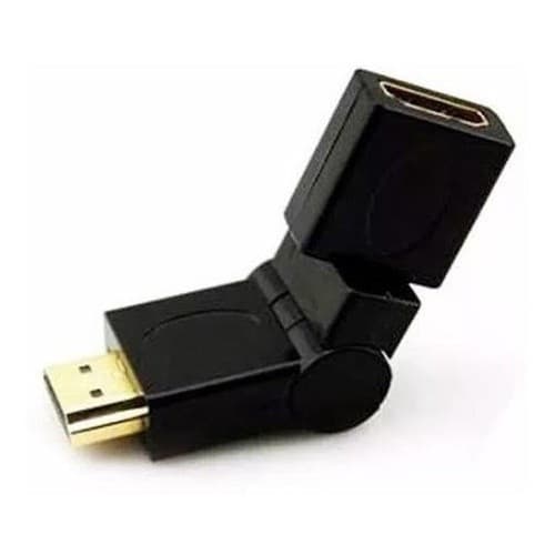 Emenda Conector Hdmi Articulavel Macho X Femea 360º Graus Adaptador Tv Videogame