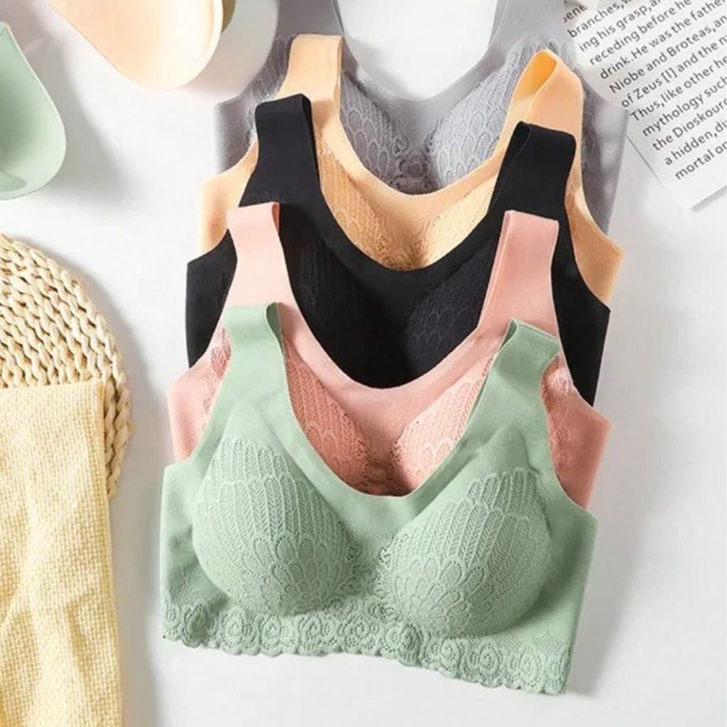 Sutia 5d Com Bojo Soft Removível, Alça Larga Soutien Sem Costura  Leve Fecho Triplo Latex R213