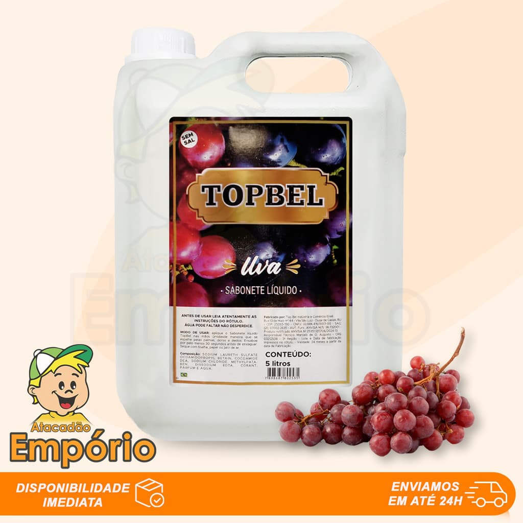 Sabonete Líquido UVA Topbel 5 Litros