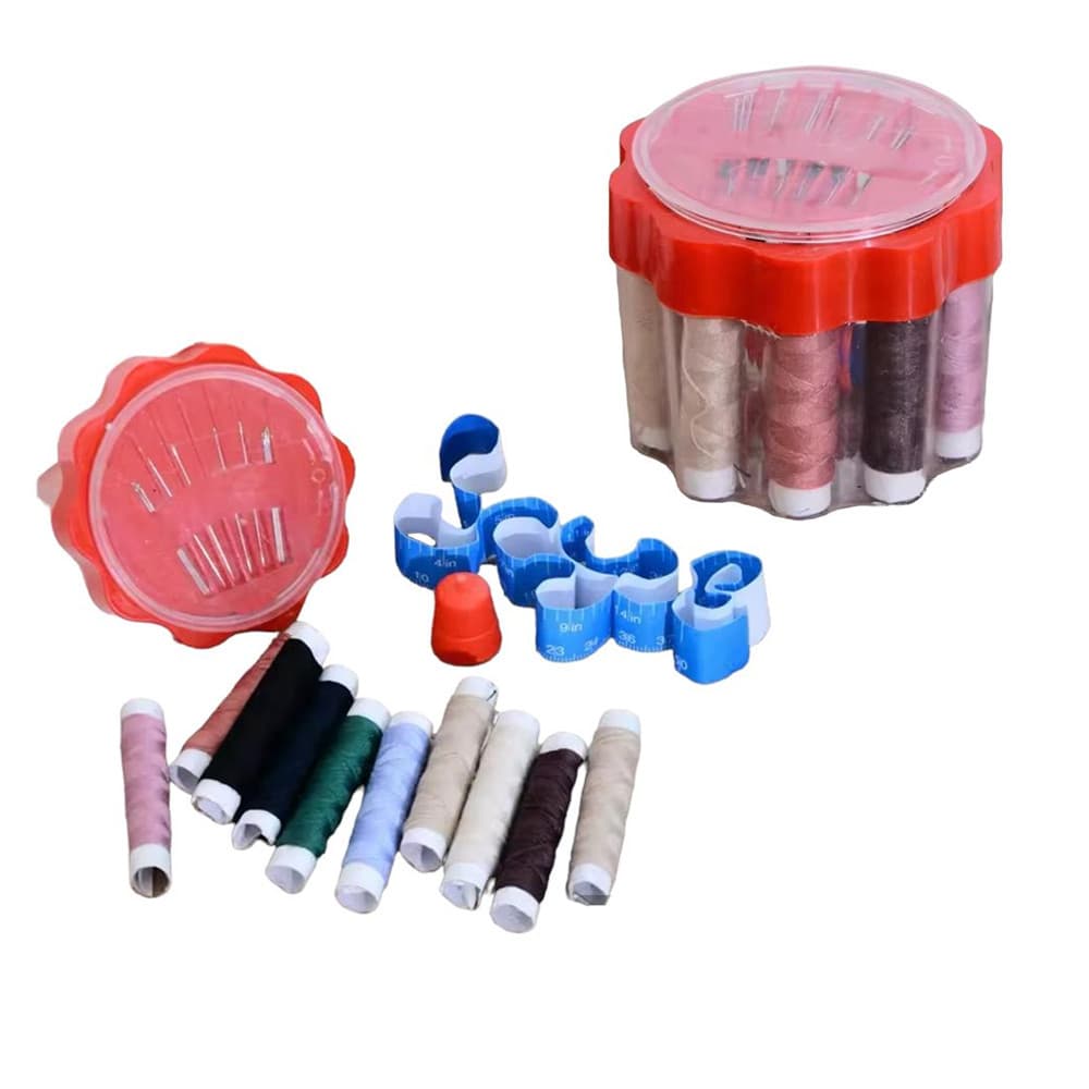 Kit Costura Linha Agulha 24 peças