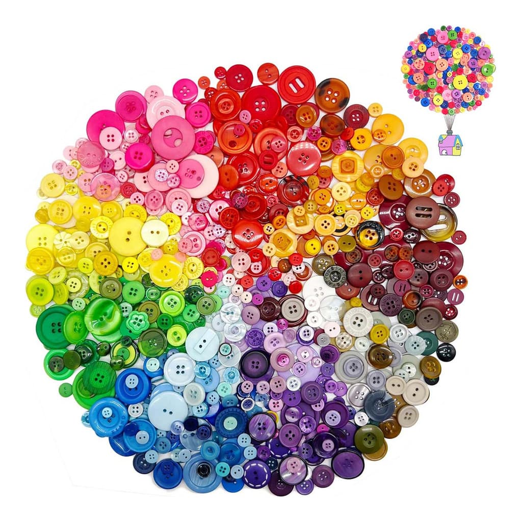 Botões Coloridos Para Camisaria E Artesanato - 500 Unidades