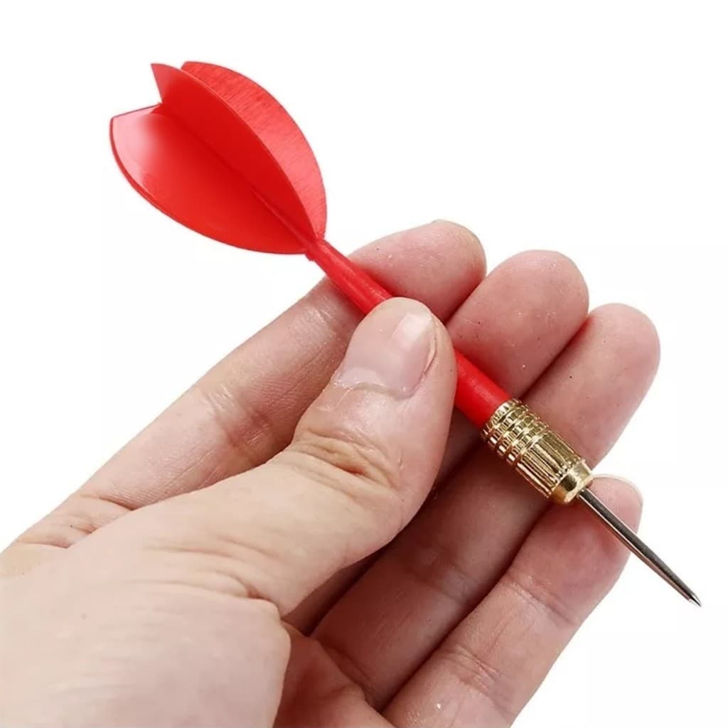 Kit 6 Dardos Ponta De Agulha Metal Profissional Reposição