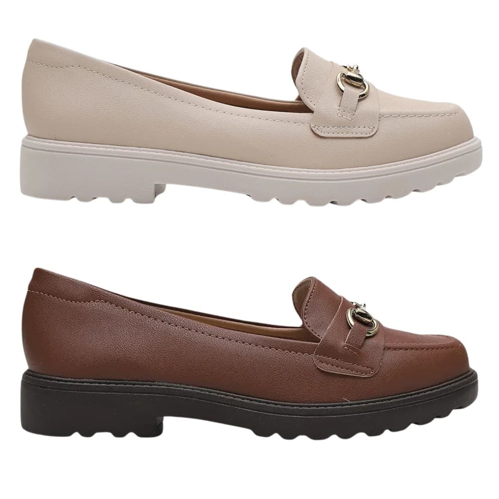Sapato Feminino Mocassim Modare Ultraconforto Oxford Tratorado Ortopédico