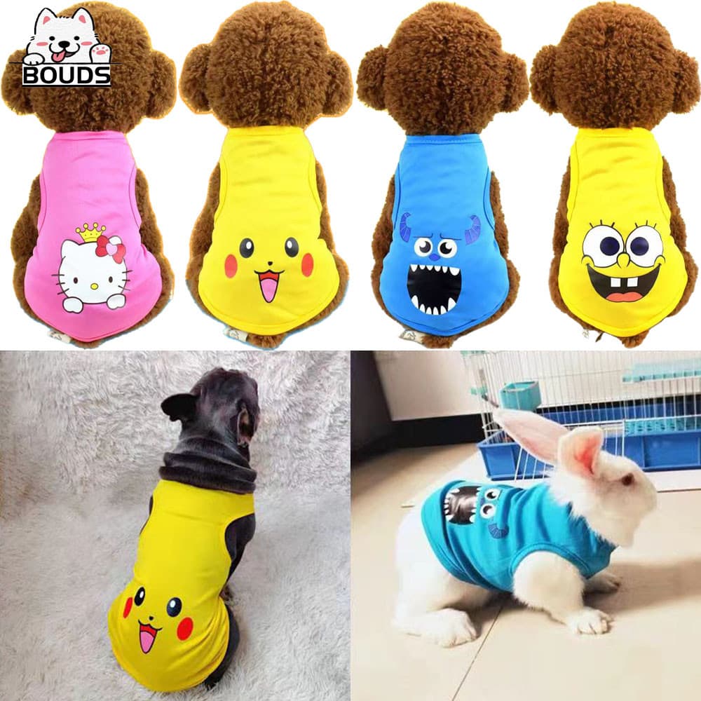 Roupas para pets - Roupas leves e respiráveis para gatos e cachorros.  Coletes de coelho.