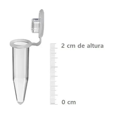 Microtubo Vol. 0,2ml Tampa Lisa Neutro PCT 1000und