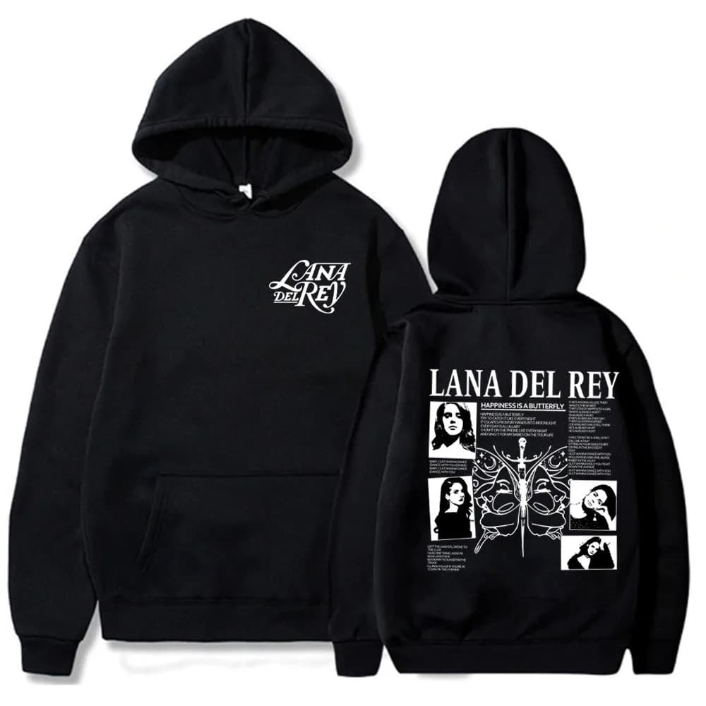 Moletom Basico Blusa de Frio Canguru Lana Del Rey Cantora Alternativo Pop Born To Die Unissex