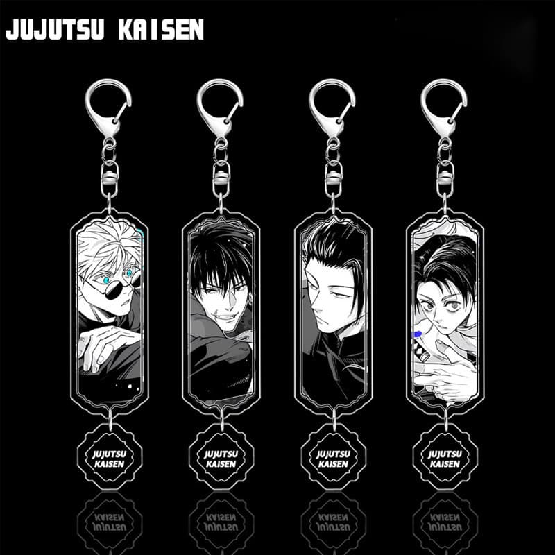 Chaveiro Jujutsu Kaisen Chaveiro Satoru Gojo/Itadori/Megumi/Sukuna/Nobara/Geto Suguru/Nanami Kento/toji/inumaki toge/decorações/coleção/pingente de bolsa/decoração/Acessórios/fofo/kawaii/enfeites/Presente/anime/game/decorativo/cartoon/keychain