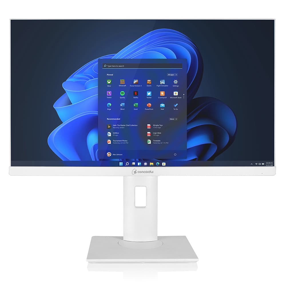 Computador All In One Concórdia Core i7 10700 8GB DDR4 SSD 512GB 23.8''Full Hd Webcam Windows 11 Pro