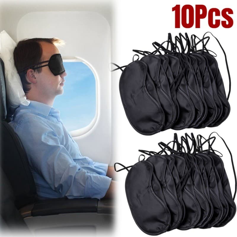 10Pcs Venda Para Os Olhos Com Dormir Máscara Portátil Viagem Ao Ar Livre Almofada Elástica O Nariz
