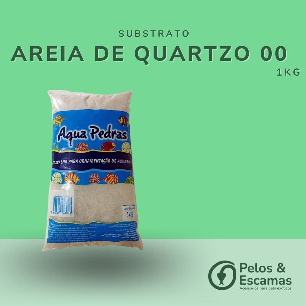 Substrato Areia de Quartzo nº 00 - Banho Seco a para Roedores, Hamster.