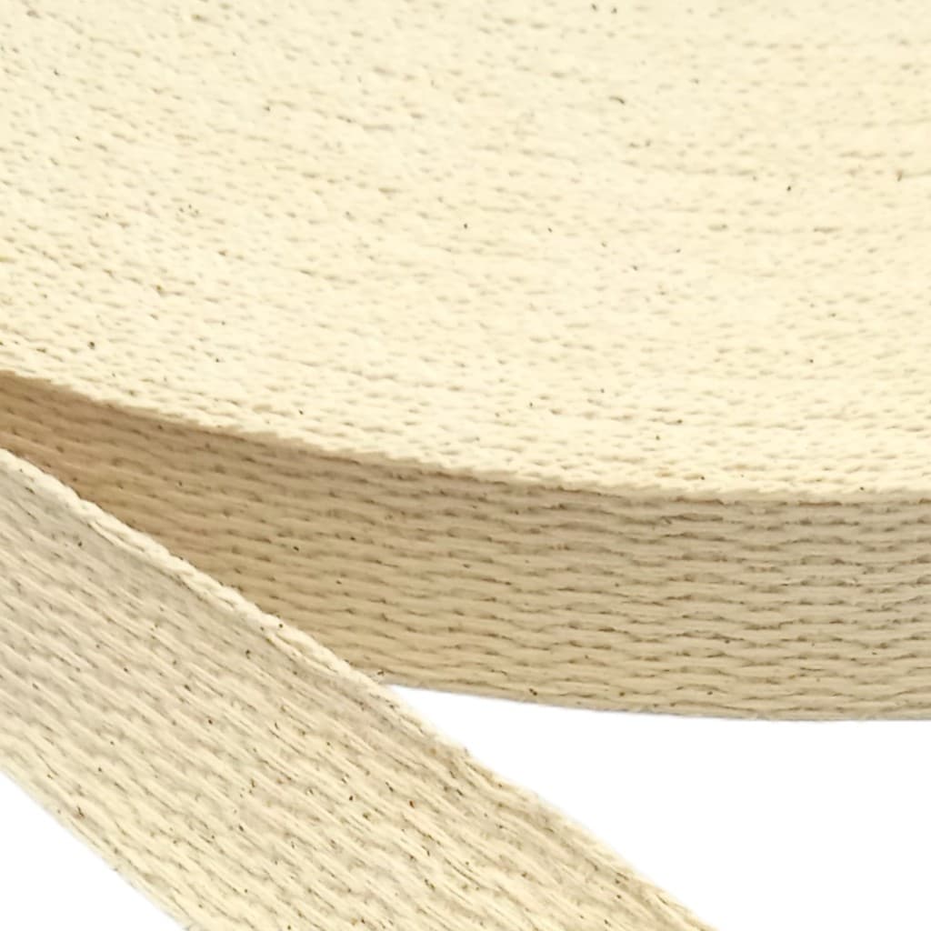 Fita Algodão Pab 25Mm Crú 5 Metros Ecobag