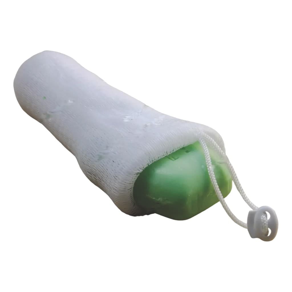 Esponja de Banho Macia de Nylon - Porta Sabonete