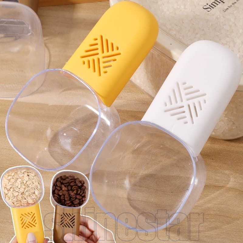 Colher De Arroz De 3 Unidades Com Medição De Escala-Medidora De Café Grãos Cabo Removível Comida Para Animais De Estimaç