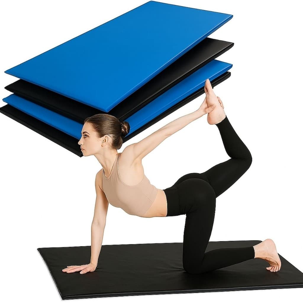 Colchonete Espuma Alta Densidade Impermeável P/ Pilates Yoga Treino Fitness Exercícios Diário Compacto P/ Casa