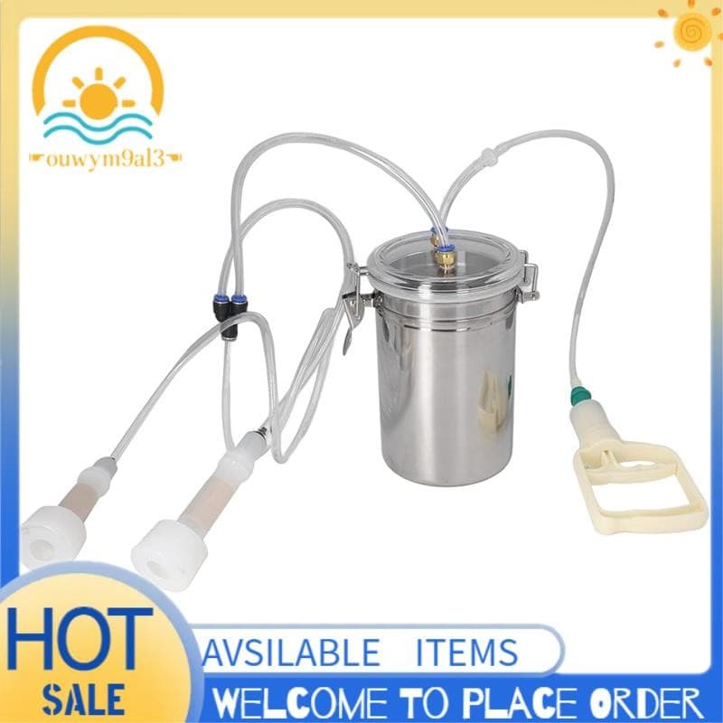 Máquina De Ordenha Manual 2000ml , Economia De Esforço , De Vaca , Bomba De Vácuo Portátil Para Planta De Leite