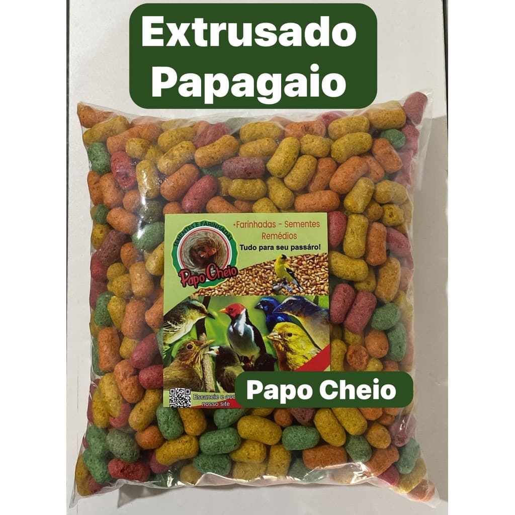Extrusado Papagaio à granel 1 kg