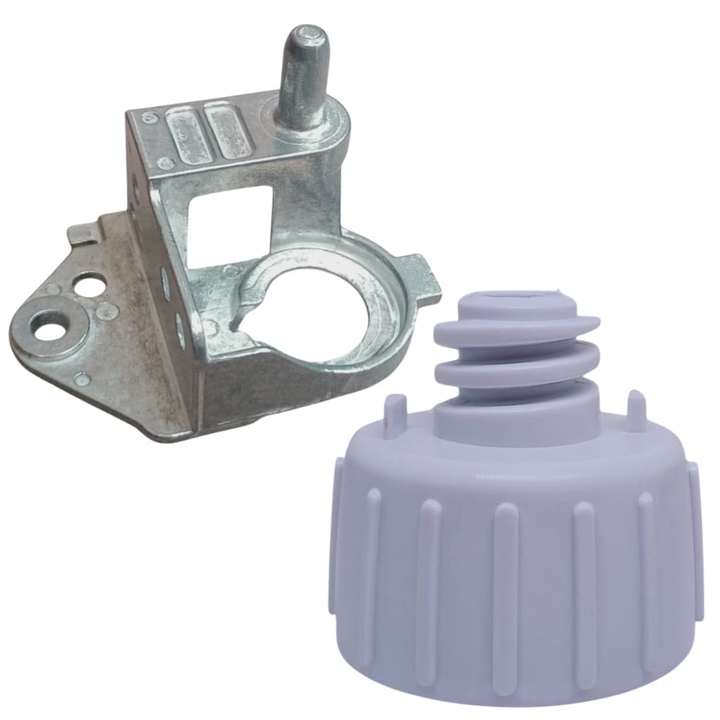 DOBRADIÇA INFERIOR PÉ NIVELADOR GELADEIRA BRASTEMP CONSUL CRM38 BRM45 