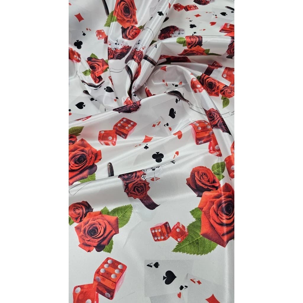 Tecido Cetim Estampado Digital Maria Navalha