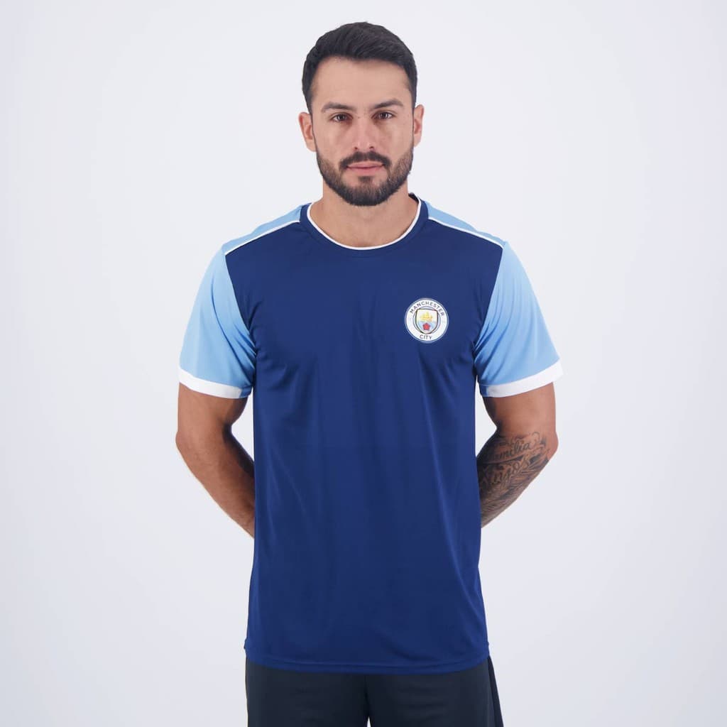 Camisa Manchester City Navy Marinho