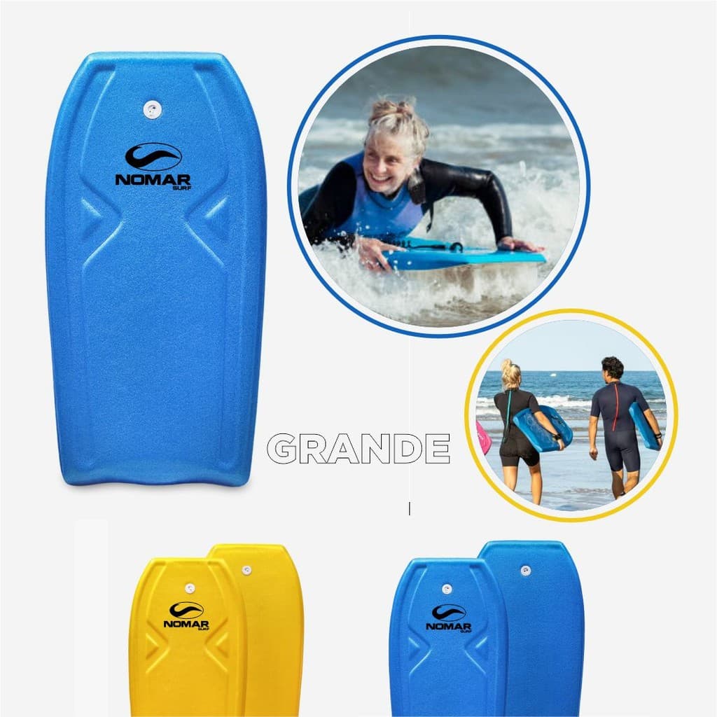 Prancha Surf Bodyboard Grande Com Leash Praia Piscina