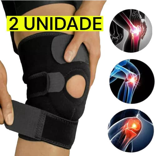 2 Joelheira de compressão ortopedica ajustavel esportes GA-1015