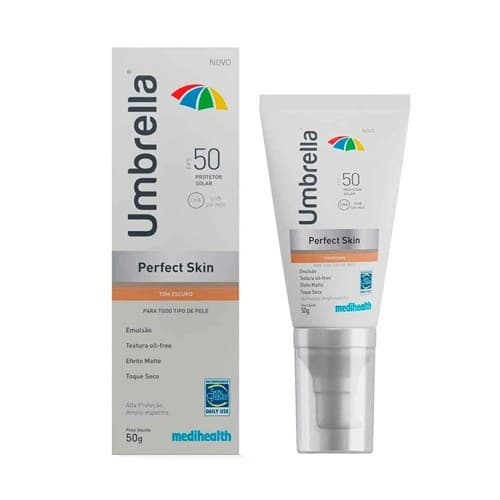 Protetor Solar Umbrella Perfect Skin Escuro FPS50 50g