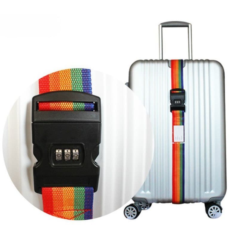 2 Cintas De Proteção Mala De Viagem C / segredo / codigo Senha E Fita Para Malas De Viagem Bagagem o sistema codificado