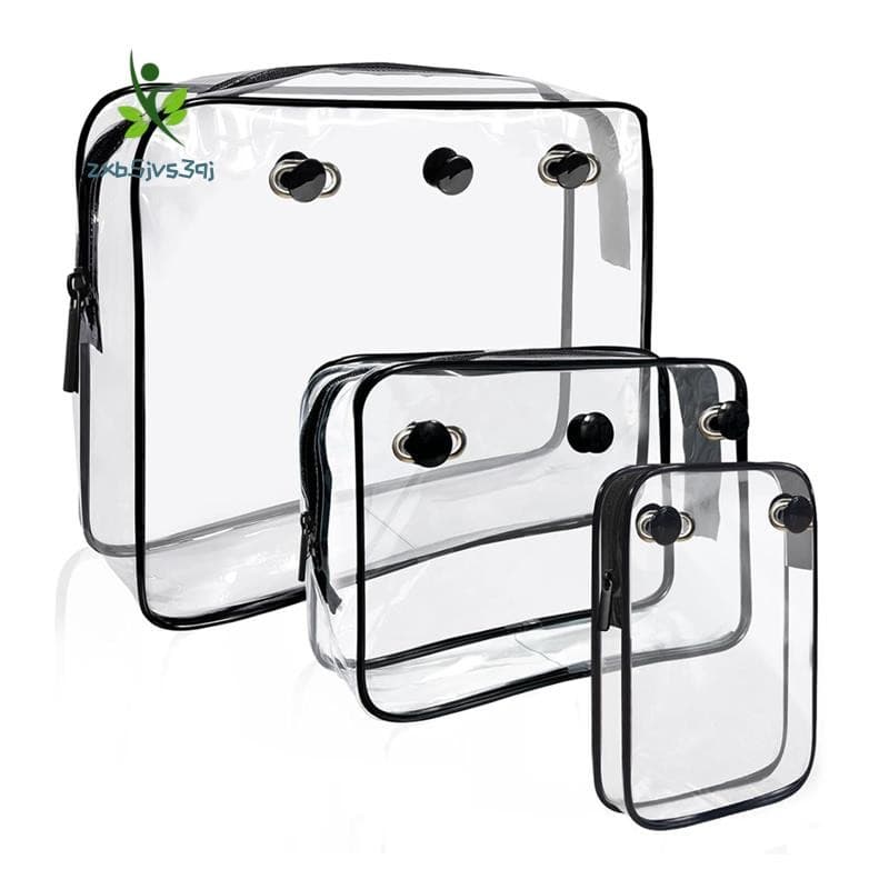 Saco De Inserção Transparente Para Acessórios , Armazenamento Interno Do Divisor Zíper Compatível Com