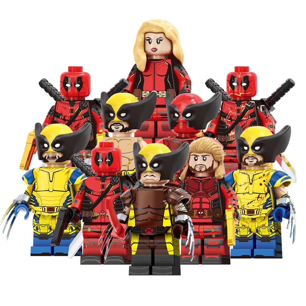 Filme Quente Super Heróis Lady Deadpool & Wolverine Wade Wilson Figura Brinquedos Para Crianças