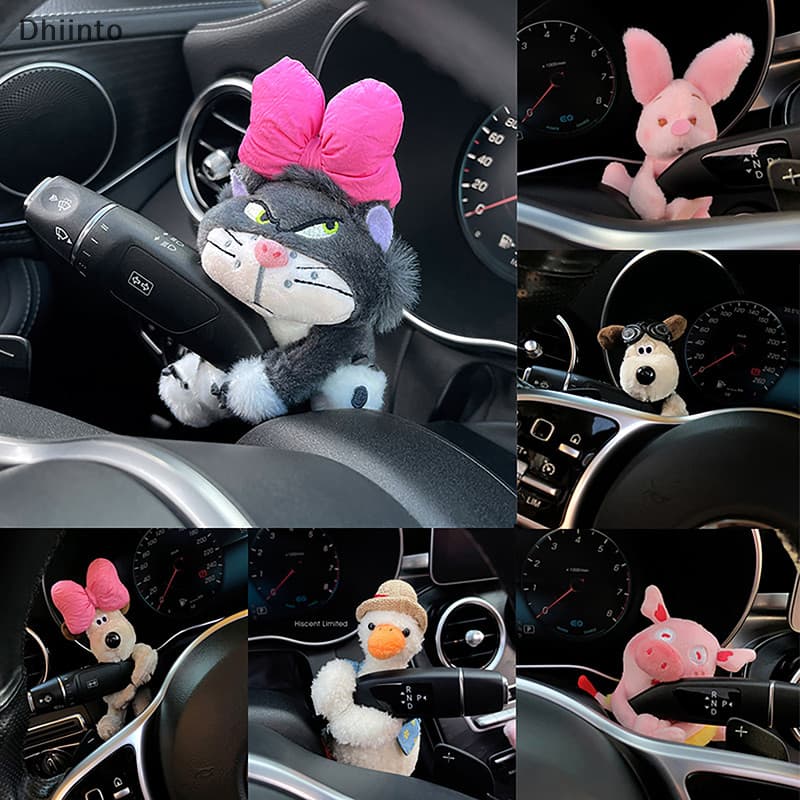 dhiinto.br Cartoon Plush Animals Wiper Turn Signal Plush Doll Car Ornament BR