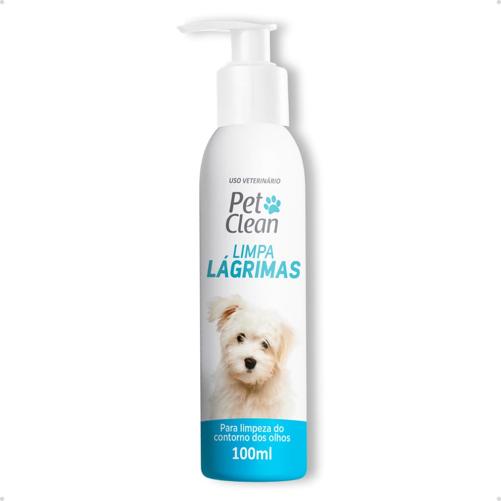 Limpador de Lágrimas Ácidas Manchas Olhos para Cachorro e Gato Pet Clean 100ml