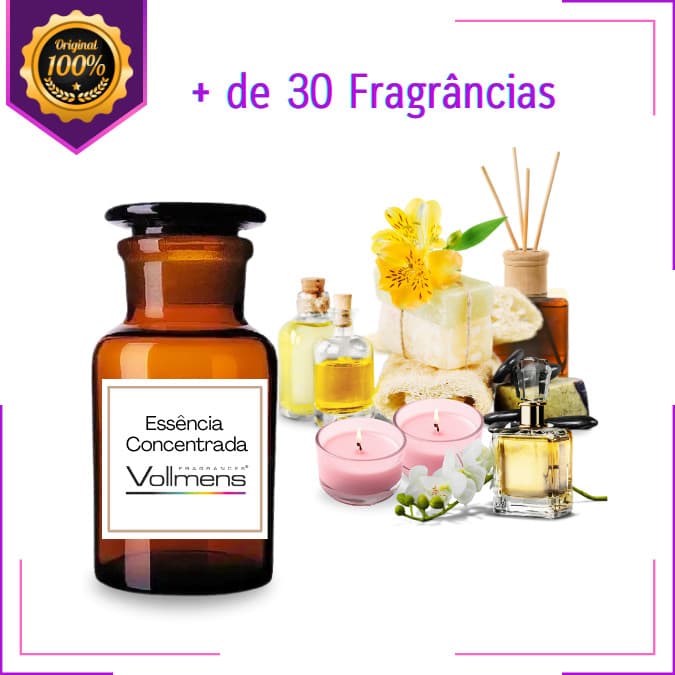 Essências Premium Vollmens Lipossolúvel Para Aromatização Velas Perfumes e Saboaria - Variedade Exclusiva +30 Aromas