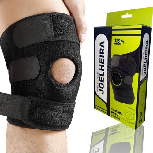 joelheira Ortopédica ajustavel articulada Patelar reforçada unissex