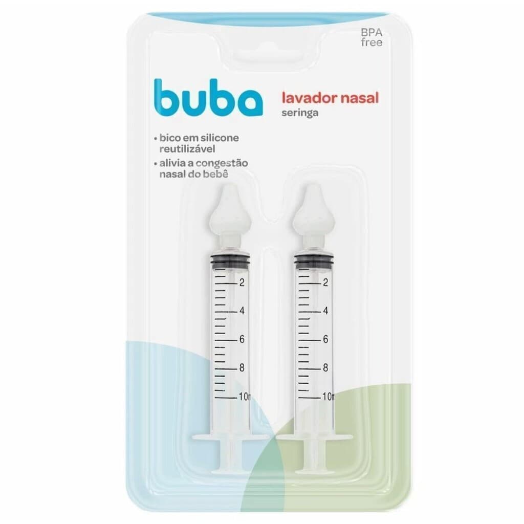 Seringa com ponta em silicone para Lavagem Nasal - Buba - Kit com 2 unidades