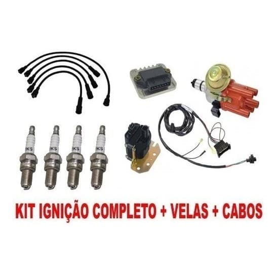 Kit Ignição Eletrônica Fusca Brasilia Kombi + Cabo + Vela