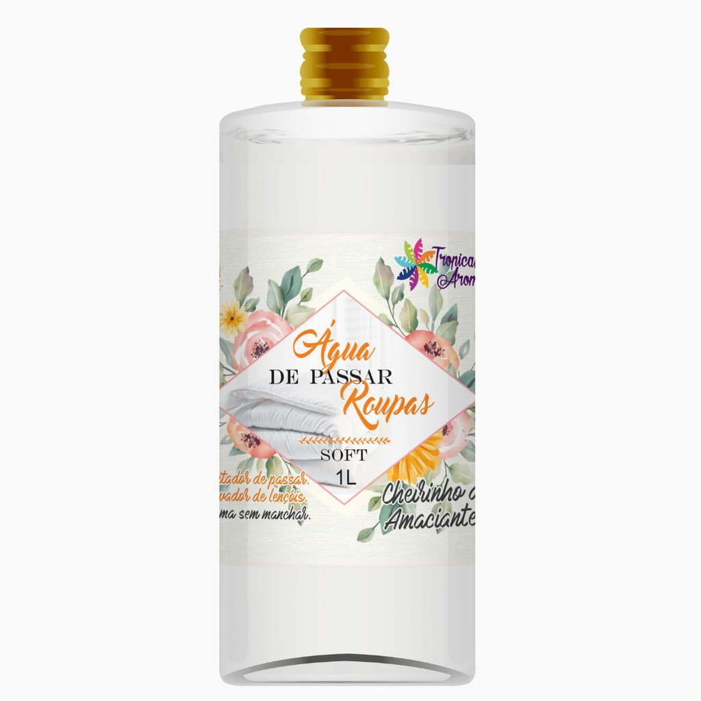 Refil Água de Passar Perfumada Soft 1L Tropical Aromas