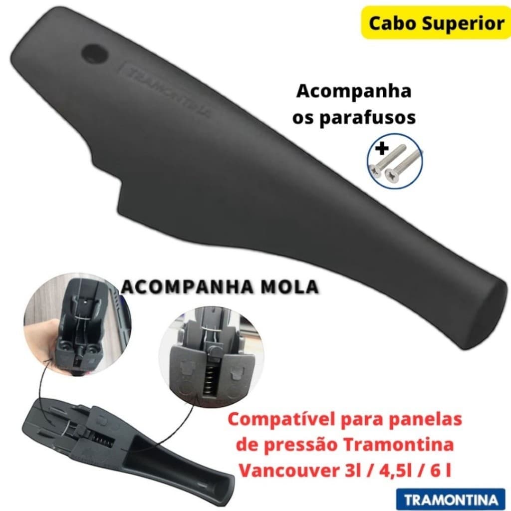 Cabo Superior Tampa Panela Pressão Tramontina Vancouver