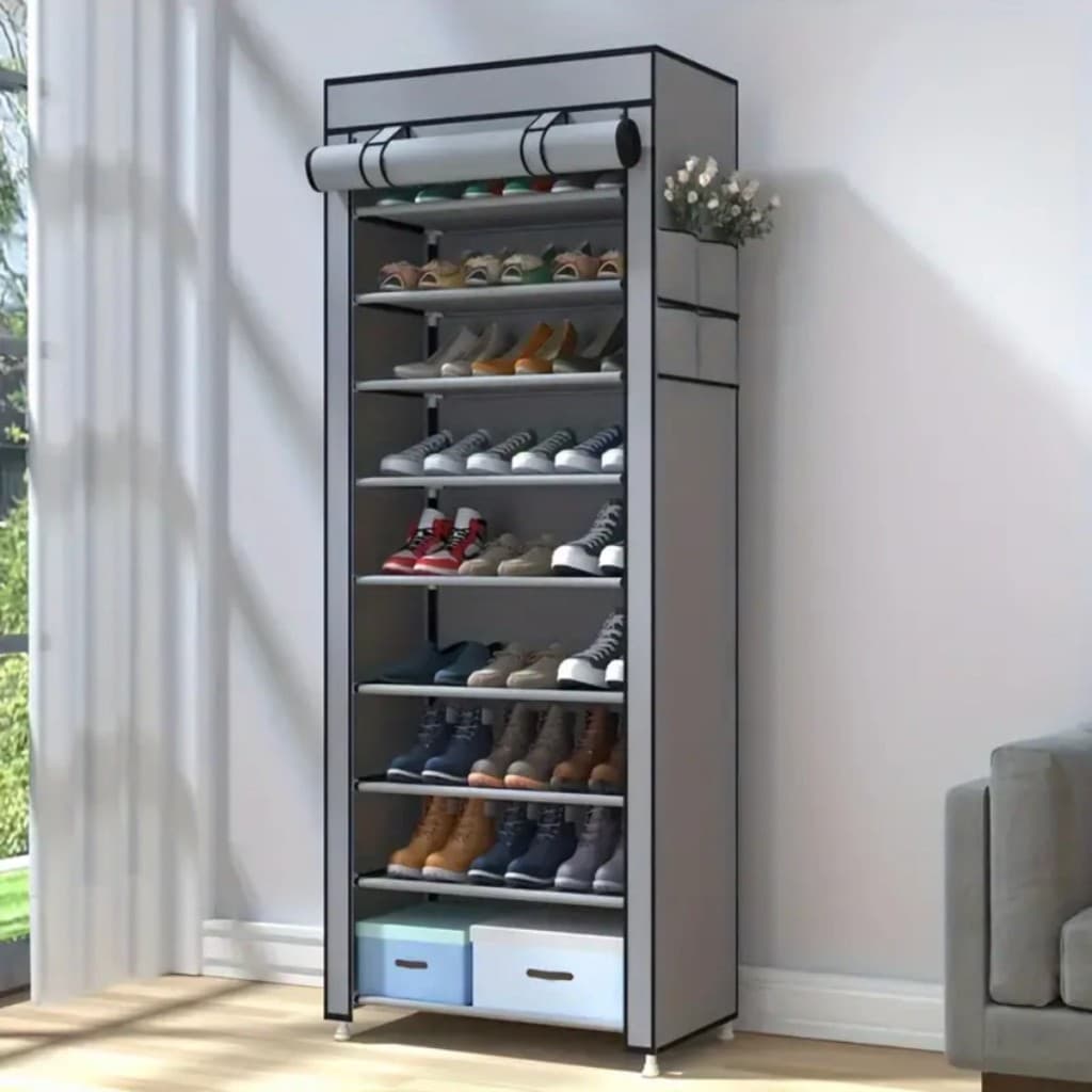 Sapateira com 9 Prateleiras 9 andares para Organizar Sapatos Calçados Chinelo Roupa Objetos 24 Pares a